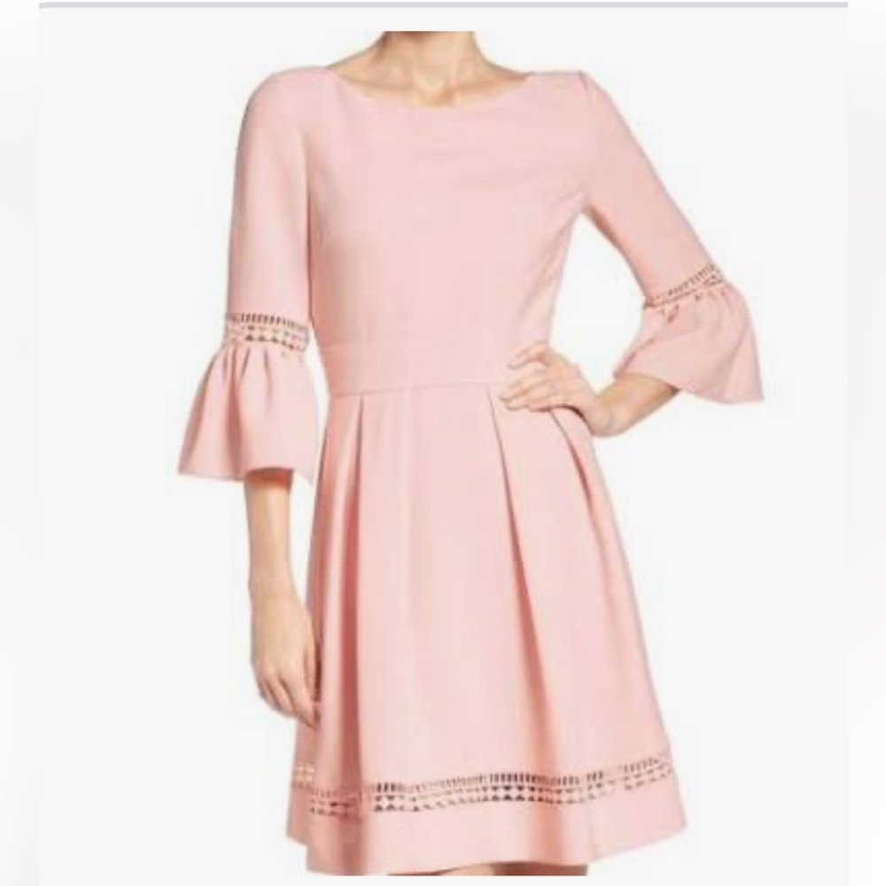 Eliza J Pink Bell Sleeve Dress- size 12 Great Condition, gently worn once - Picture 2 of 8